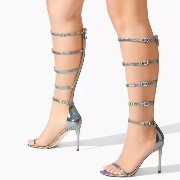 Stuart Weitzman Nudistcurve Gladiator 100 Sandal - Picture 3 of 10